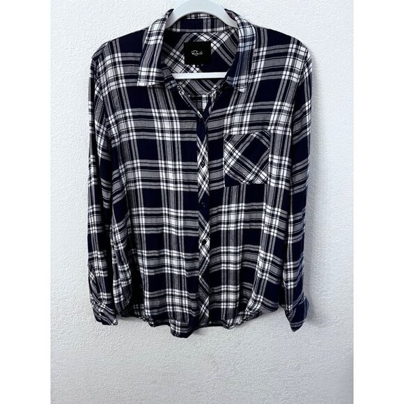 Rails hunter plaid button down flannel womens size medium - Picture 1 of 5